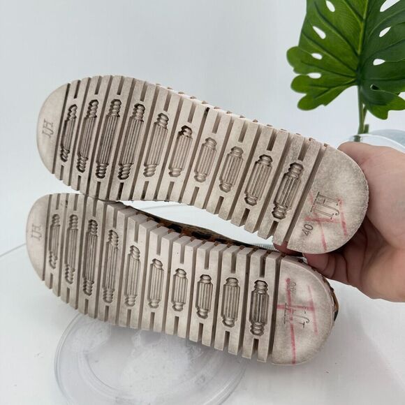 Ilse Jacobsen Women Tulip Flat Size 40 10 Slip On Shoe Brown Perforated Fabric - Picture 12 of 14